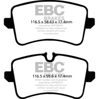 EBC 11 Audi A6 2.0 Turbo Redstuff Rear Brake Pads - Brakes Rotors &