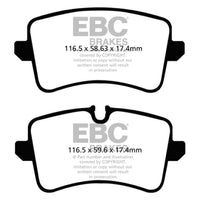 EBC 11 Audi A6 2.0 Turbo Redstuff Rear Brake Pads - Brakes Rotors &