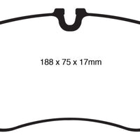 EBC 11 Audi A6 2.0 Turbo Yellowstuff Front Brake Pads - Brakes Rotors &