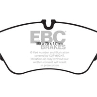 EBC 11 Audi A6 2.0 Turbo Yellowstuff Front Brake Pads - Brakes Rotors &