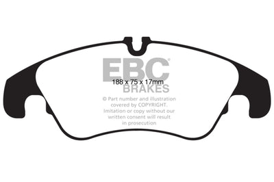 EBC 11 Audi A6 2.0 Turbo Yellowstuff Front Brake Pads - Brakes Rotors &