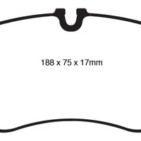 EBC 11 Audi A6 2.0 Turbo Yellowstuff Front Brake Pads - Brakes Rotors &