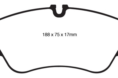 EBC 11 Audi A6 2.0 Turbo Yellowstuff Front Brake Pads - Brakes Rotors &