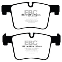 EBC 11 + BMW X3 2.0 Turbo (F25) Greenstuff Front Brake Pads - Brakes Rotors &