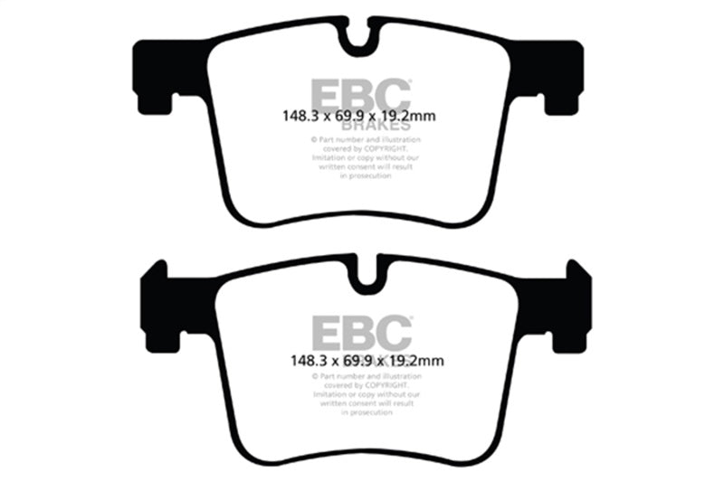 EBC 11 + BMW X3 2.0 Turbo (F25) Greenstuff Front Brake Pads - Brakes Rotors &