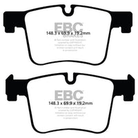 EBC 11 + BMW X3 2.0 Turbo (F25) Greenstuff Front Brake Pads - Brakes Rotors &
