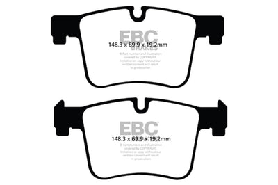 EBC 11 + BMW X3 2.0 Turbo (F25) Greenstuff Front Brake Pads - Brakes Rotors &