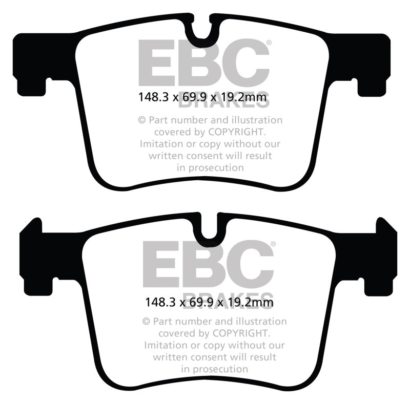 EBC 11 + BMW X3 2.0 Turbo (F25) Redstuff Front Brake Pads - Brakes Rotors &