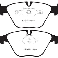 EBC 11 + BMW Z4 3.0 Twin Turbo iS (E89) Yellowstuff Front Brake Pads - Brakes Rotors &