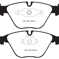 EBC 11 + BMW Z4 3.0 Twin Turbo iS (E89) Yellowstuff Front Brake Pads - Brakes Rotors &
