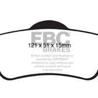 EBC 11 + Chevrolet Caprice 3.6 Yellowstuff Rear Brake Pads - Brakes Rotors &
