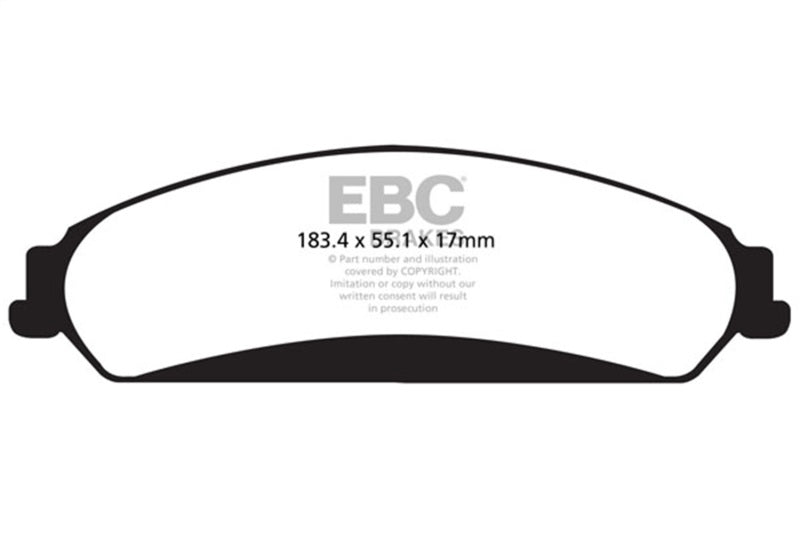 EBC 11 + Chrysler 300C 5.7 Yellowstuff Front Brake Pads - Brakes Rotors &