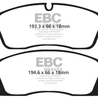 EBC 11 + Dodge Durango 3.6 Greenstuff Front Brake Pads - Brakes Rotors &