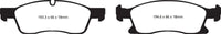 EBC 11 + Dodge Durango 3.6 Yellowstuff Front Brake Pads - Brakes Rotors &