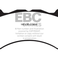 EBC 11 + Jeep Grand Cherokee 6.4 SRT-8 Greenstuff Front Brake Pads - Brakes Rotors &