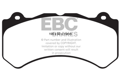 EBC 11 + Jeep Grand Cherokee 6.4 SRT-8 Greenstuff Front Brake Pads - Brakes Rotors &