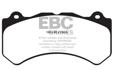 EBC 11 + Jeep Grand Cherokee 6.4 SRT-8 Greenstuff Front Brake Pads - Brakes Rotors &