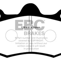 EBC 11 + Mclaren MP4-12C 3.8 Twin Turbo Bluestuff Rear Brake Pads - Brakes Rotors &