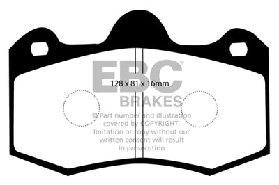 EBC 11 + Mclaren MP4-12C 3.8 Twin Turbo Bluestuff Rear Brake Pads - Brakes Rotors &