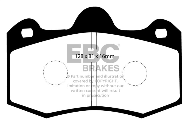 EBC 11 + Mclaren MP4-12C 3.8 Twin Turbo Bluestuff Rear Brake Pads - Brakes Rotors &