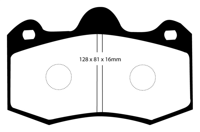 EBC 11 + Mclaren MP4-12C 3.8 Twin Turbo Yellowstuff Rear Brake Pads - Brakes Rotors &