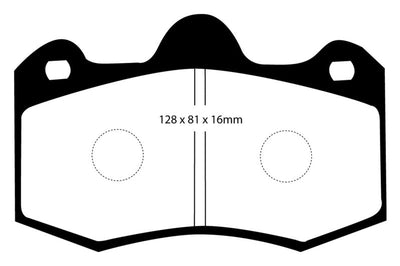EBC 11 + Mclaren MP4-12C 3.8 Twin Turbo Yellowstuff Rear Brake Pads - Brakes Rotors &