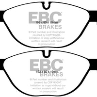 EBC 12-13 BMW 528 2.0 Turbo (F10) Performance Yellowstuff Front Brake Pads - Brakes Rotors &