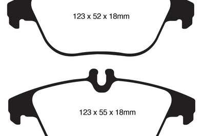EBC 12-14 Mercedes-Benz C250 (W204) 1.8 Turbo Yellowstuff Rear Brake Pads - Brakes Rotors &