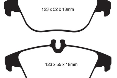 EBC 12-14 Mercedes-Benz C250 (W204) 1.8 Turbo Yellowstuff Rear Brake Pads - Brakes Rotors &