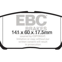 EBC 12-15 Hyundai Veloster 1.6 Turbo Redstuff Front Brake Pads - Brakes Rotors &