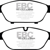 EBC 12 + Audi A6 Quattro 3.0 Supercharged Redstuff Front Brake Pads - Brakes Rotors &