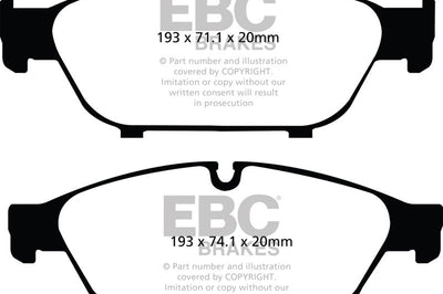 EBC 12 + Audi A6 Quattro 3.0 Supercharged Redstuff Front Brake Pads - Brakes Rotors &