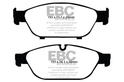 EBC 12 + Audi A6 Quattro 3.0 Supercharged Redstuff Front Brake Pads - Brakes Rotors &