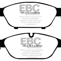EBC 12 + Audi A6 Quattro 3.0 Supercharged Yellowstuff Front Brake Pads - Brakes Rotors &