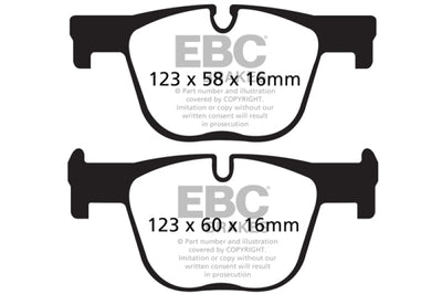 EBC 12 + BMW 335 3.0 Turbo (F30) Redstuff Rear Brake Pads - Brakes Rotors &