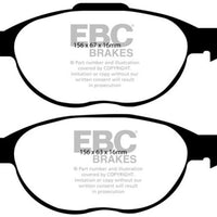 EBC 12 + Ford C-Max 2.0 Hybrid Yellowstuff Front Brake Pads - Brakes Rotors &