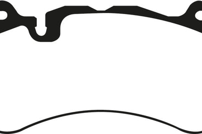 EBC 13-14 Audi RS7 4.0TT (w/Cast Iron Rotors & Trapezoid Weights) Redstuff Front Brake Pads - Brakes