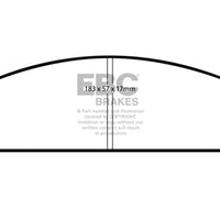 EBC 13-14 Chrysler 200 3.6 Yellowstuff Front Brake Pads - Brakes Rotors &