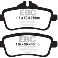 EBC 13-16 Mercedes-Benz GL350 3.0 TD Greenstuff Rear Brake Pads - Brakes Rotors &