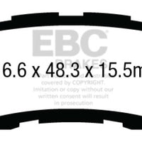 EBC 13 + Acura RLX 3.5 Redstuff Rear Brake Pads - Brakes Rotors &