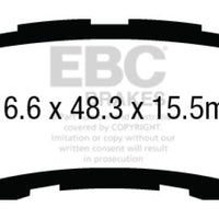 EBC 13 + Acura RLX 3.5 Yellowstuff Rear Brake Pads - Brakes Rotors &