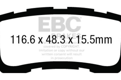 EBC 13 + Acura RLX 3.5 Yellowstuff Rear Brake Pads - Brakes Rotors &
