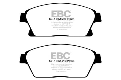 EBC 13 + Buick Encore 1.4 Turbo Yellowstuff Front Brake Pads - Brakes Rotors &