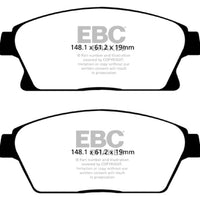 EBC 13 + Buick Encore 1.4 Turbo Yellowstuff Front Brake Pads - Brakes Rotors &