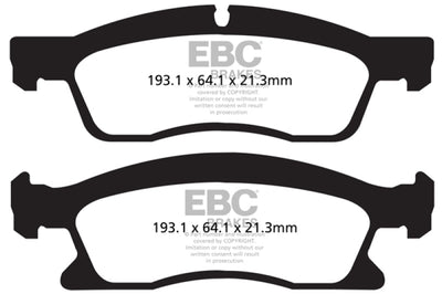 EBC 13 + Dodge Durango 5.7 Yellowstuff Front Brake Pads - Brakes Rotors &