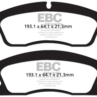 EBC 13 + Dodge Durango 5.7 Yellowstuff Front Brake Pads - Brakes Rotors &
