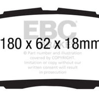 EBC 13 + Ford Explorer 3.5 Twin Turbo 4WD Yellowstuff Front Brake Pads - Brakes Rotors &