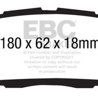 EBC 13 + Ford Explorer 3.5 Twin Turbo 4WD Yellowstuff Front Brake Pads - Brakes Rotors &