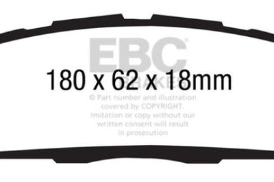 EBC 13 + Ford Explorer 3.5 Twin Turbo 4WD Yellowstuff Front Brake Pads - Brakes Rotors &