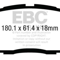 EBC 13 + Ford Taurus 3.5 Twin Turbo SHO Redstuff Front Brake Pads - Brakes Rotors &